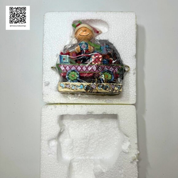 New in Box - Peanuts Charlie Brown Jim Shore Christmas Train "All Wrapped Up" - Picture 2 of 12